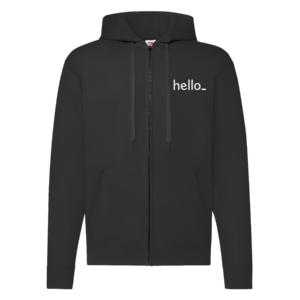 Budget hoodie met rits Fruit of the Loom