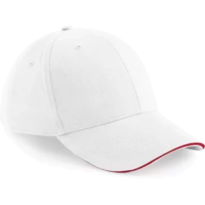 White / Classic Red