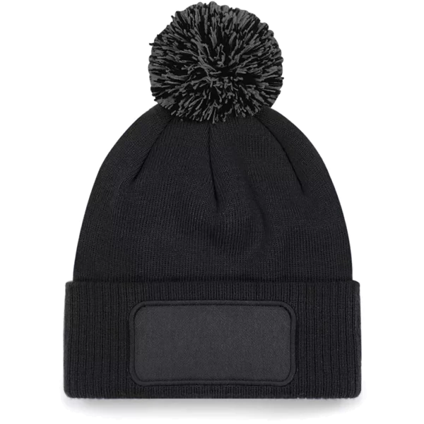 Snowstar® patch beanie Black / Graphite Grey