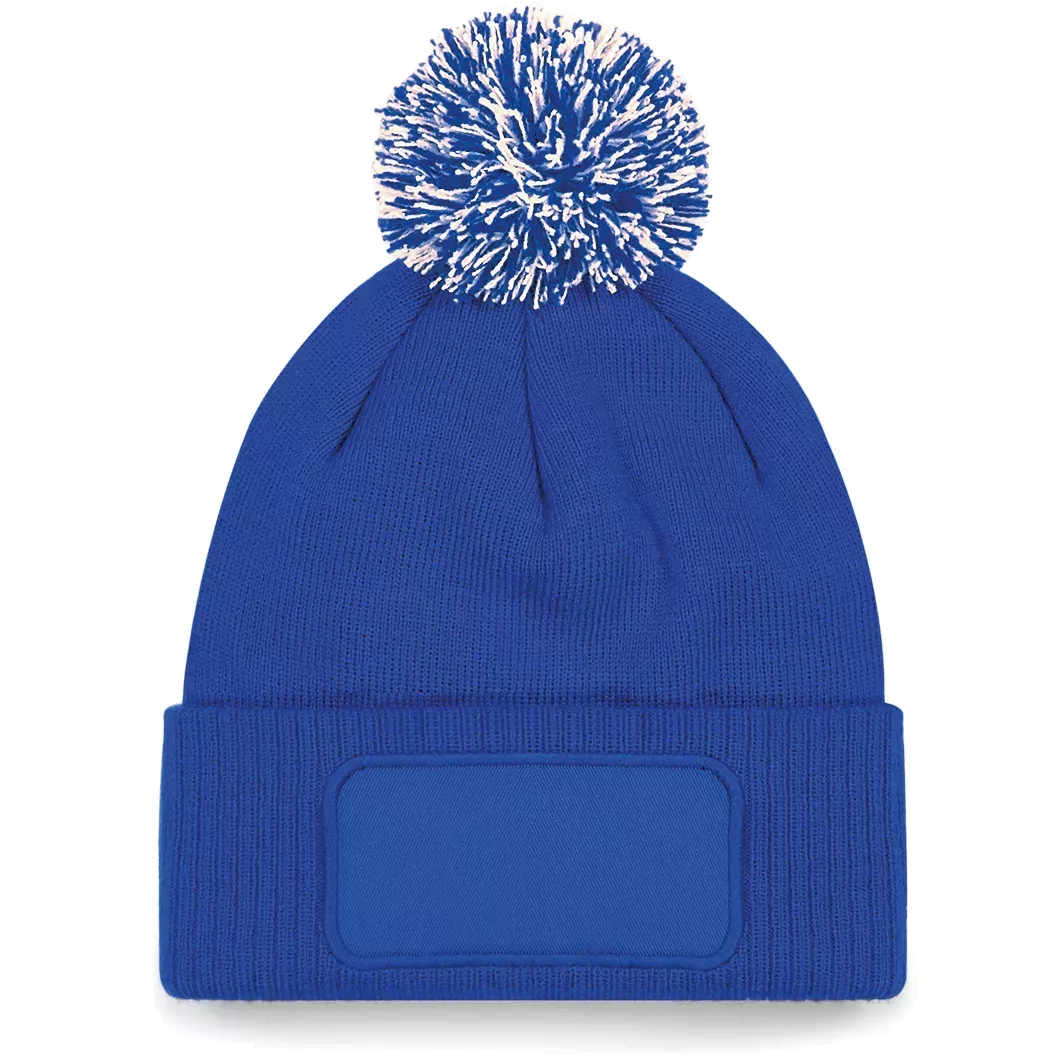 Snowstar® patch beanie Bright Royal / Off White