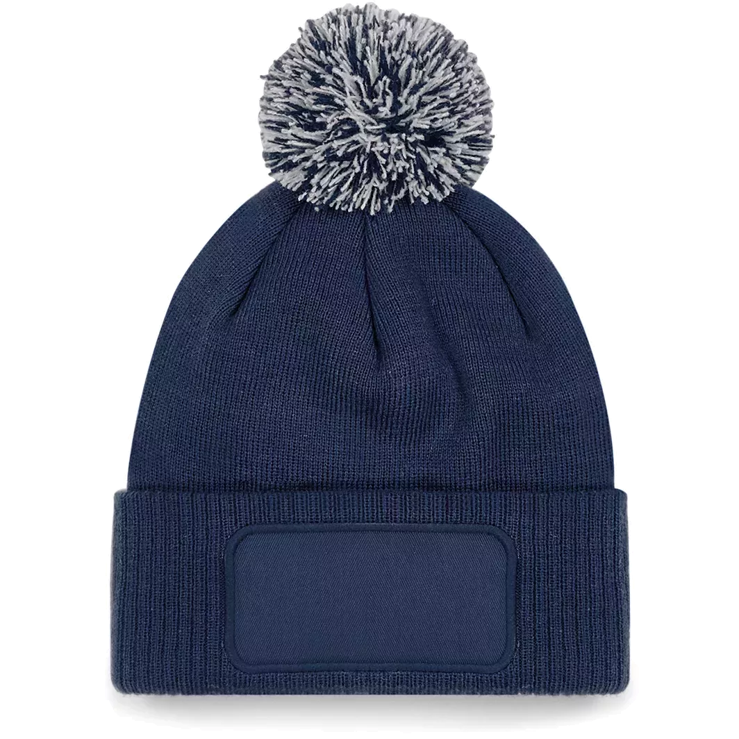 Snowstar® patch beanie French Navy / Light Grey