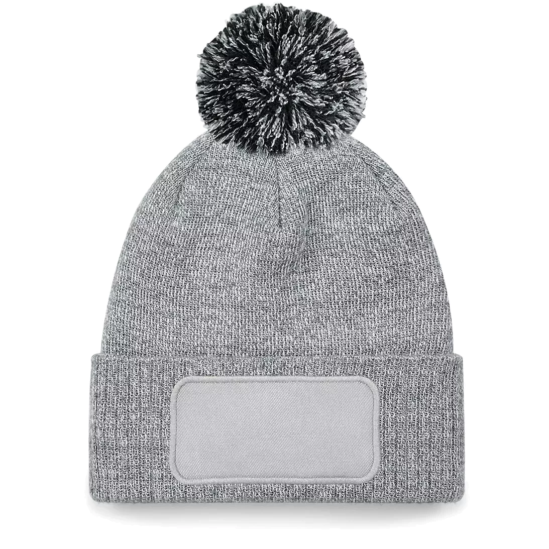 Snowstar® patch beanie Heather Grey / Black