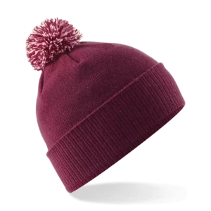 Burgundy / Off White