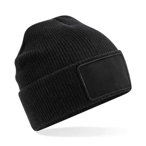 Thinsulate™ muts met afneembare patch Black