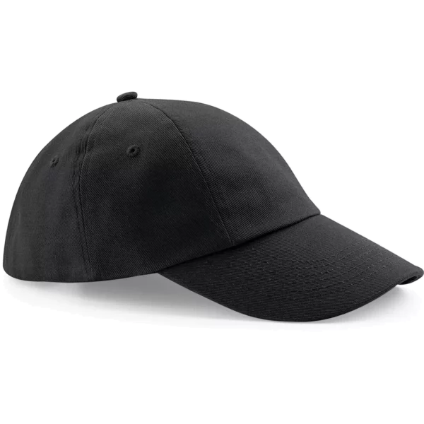 Laag profiel pet van drillkatoen Black