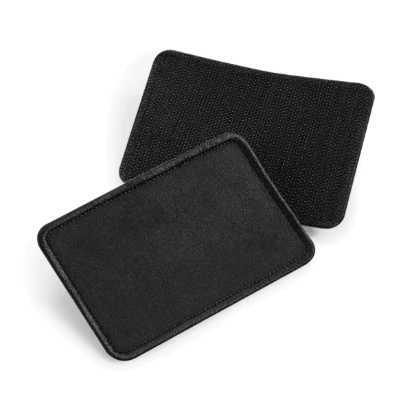 Afneembare katoenen patch Black
