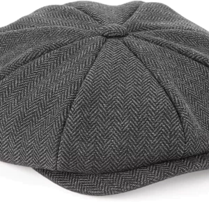 Charcoal Herringbone