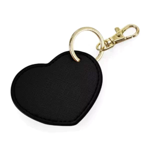 Hartvormige sleutelhanger Black