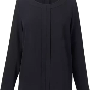 Blouse in Chinese crêpe Roma Black