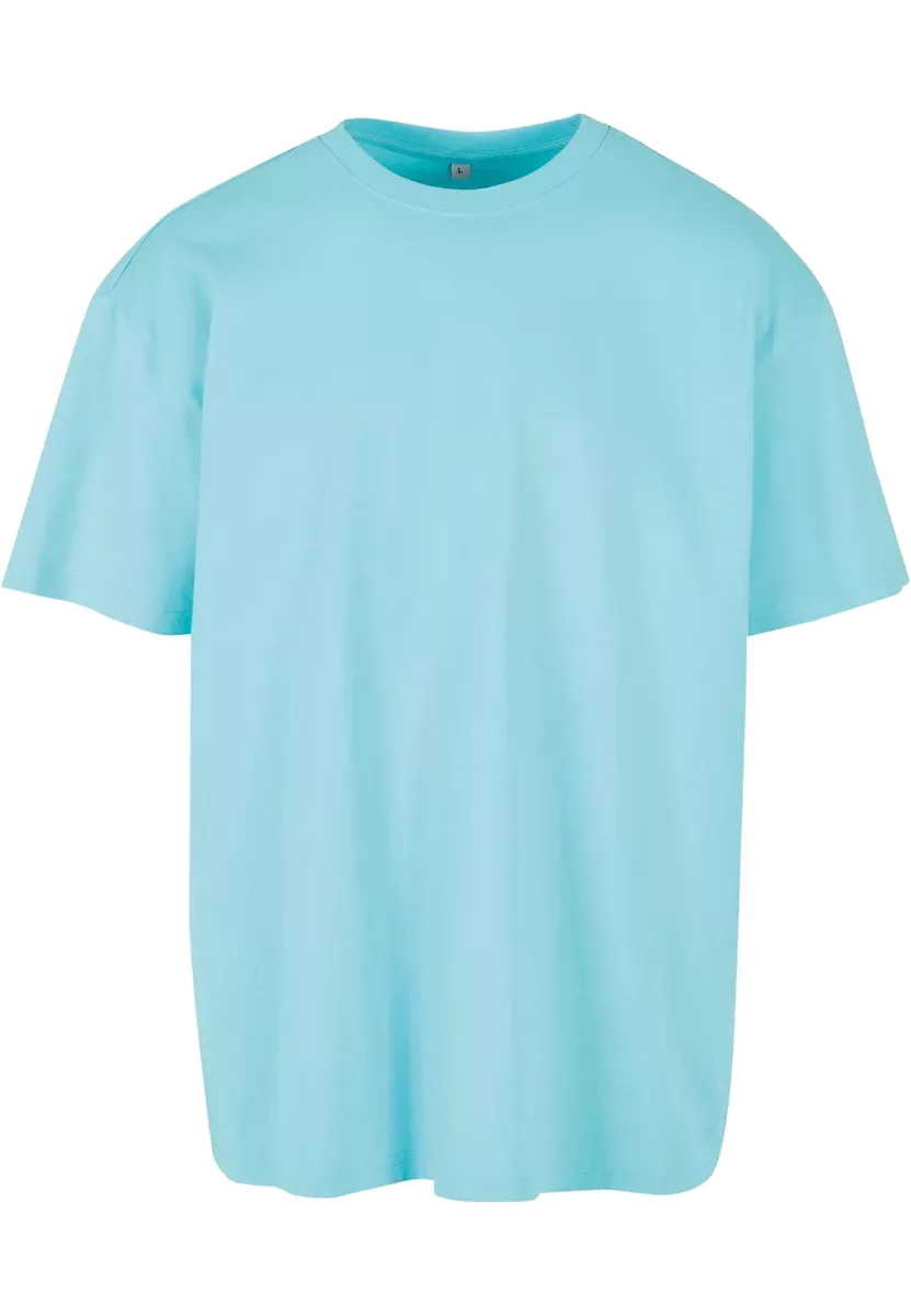 Oversized T-shirt zware stof Berylblue