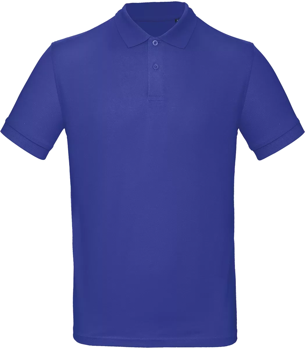 Men’s organic polo shirt Cobalt Blue