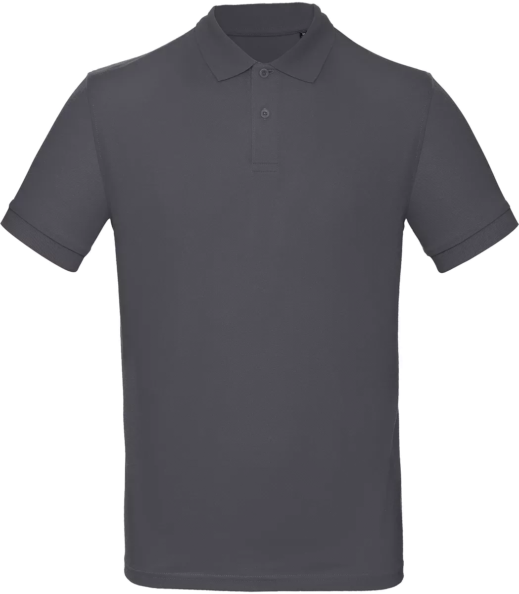 Men’s organic polo shirt Dark Grey