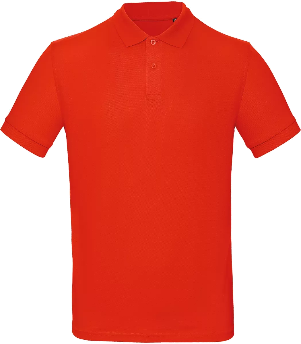 Men’s organic polo shirt Fire Red
