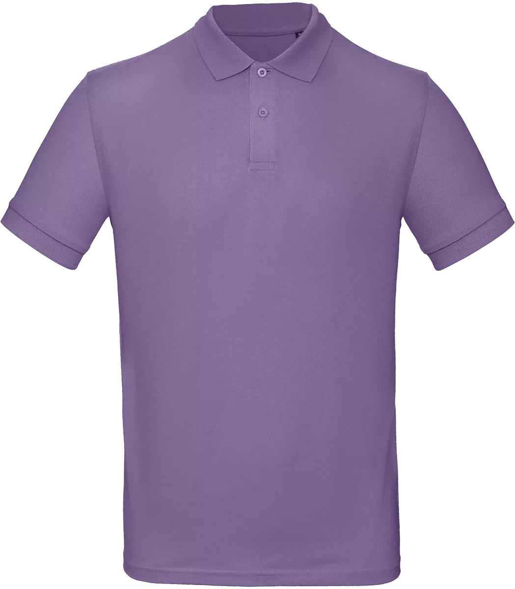 Men’s organic polo shirt Millennial Lilac