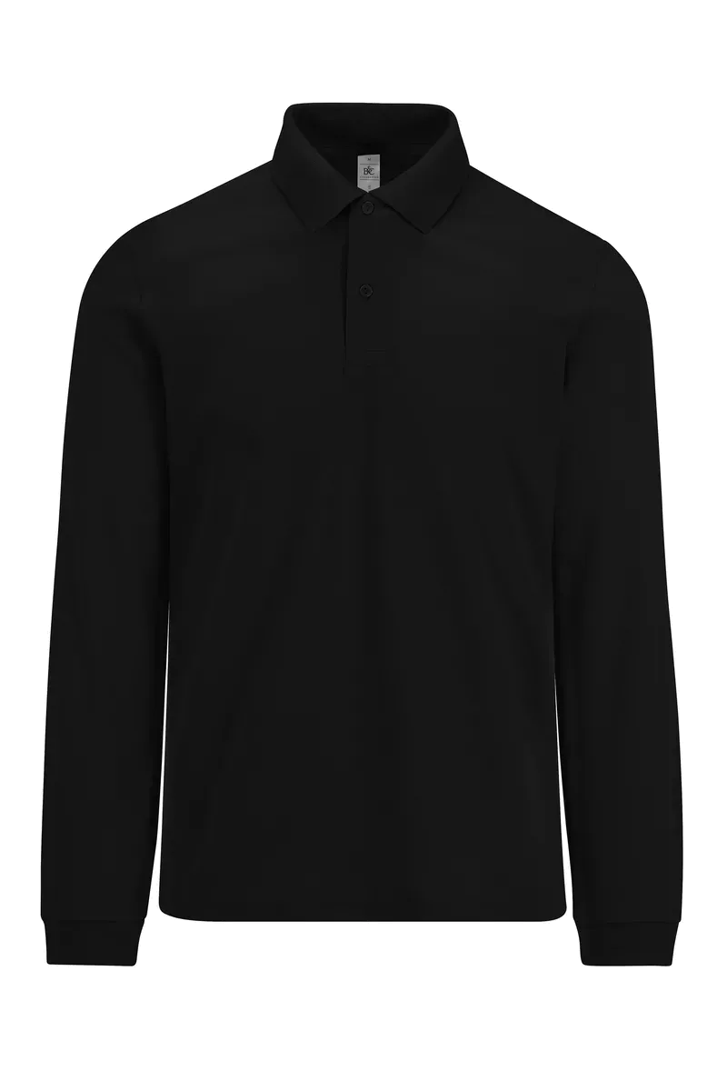 MY POLO 180 Heren lange mouwen Black