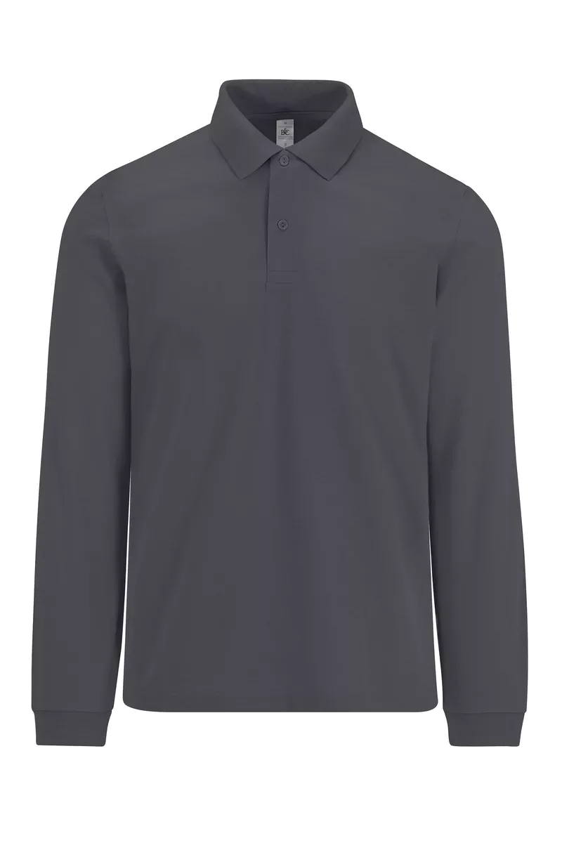 MY POLO 180 Heren lange mouwen Dark Grey