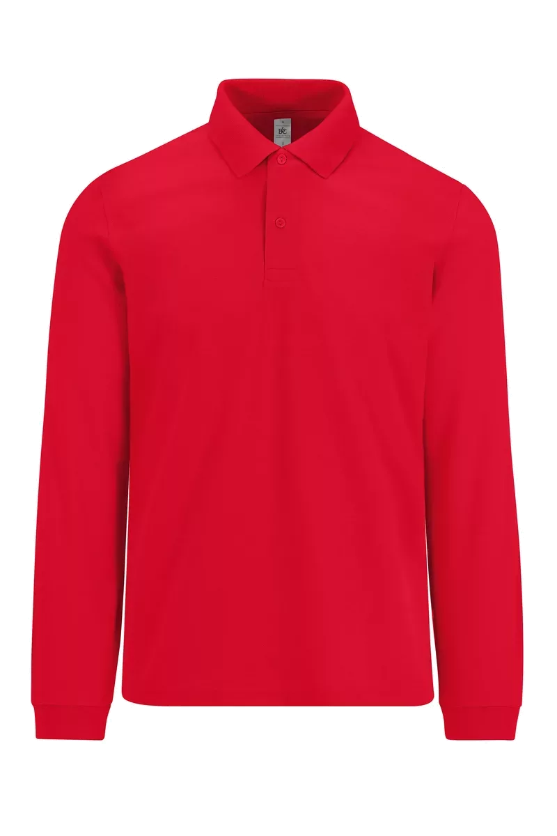 MY POLO 180 Heren lange mouwen Red
