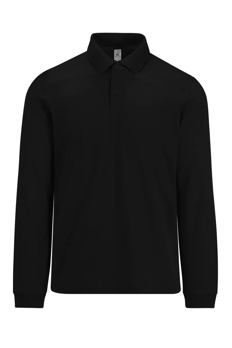 MY POLO 210 Heren lange mouwen Black