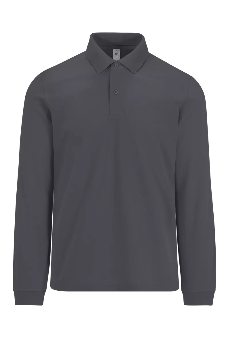 MY POLO 210 Heren lange mouwen Dark Grey