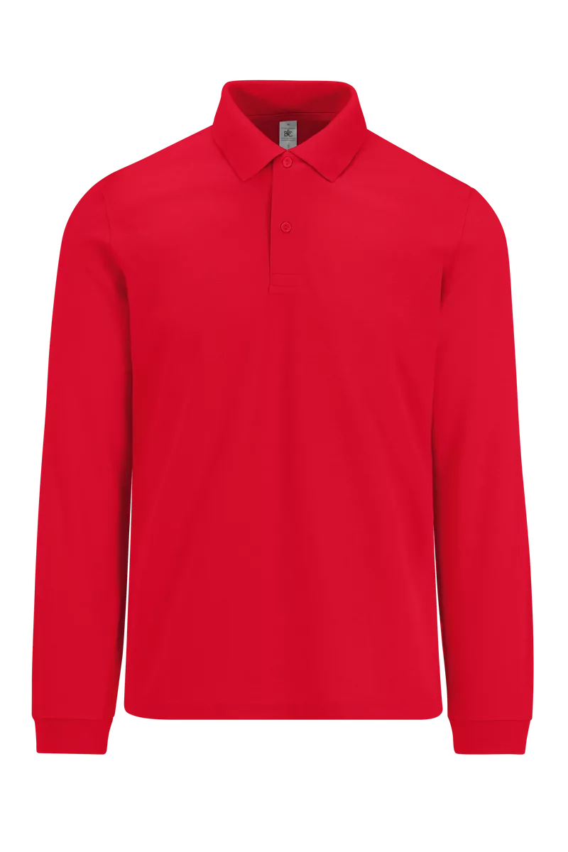MY POLO 210 Heren lange mouwen Red