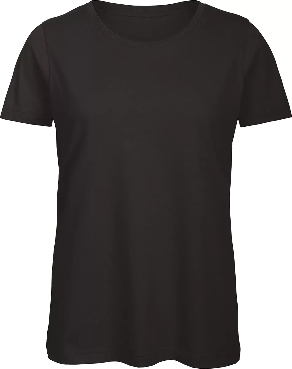 Organic Cotton Inspire Crew Neck T-shirt / Woman Black