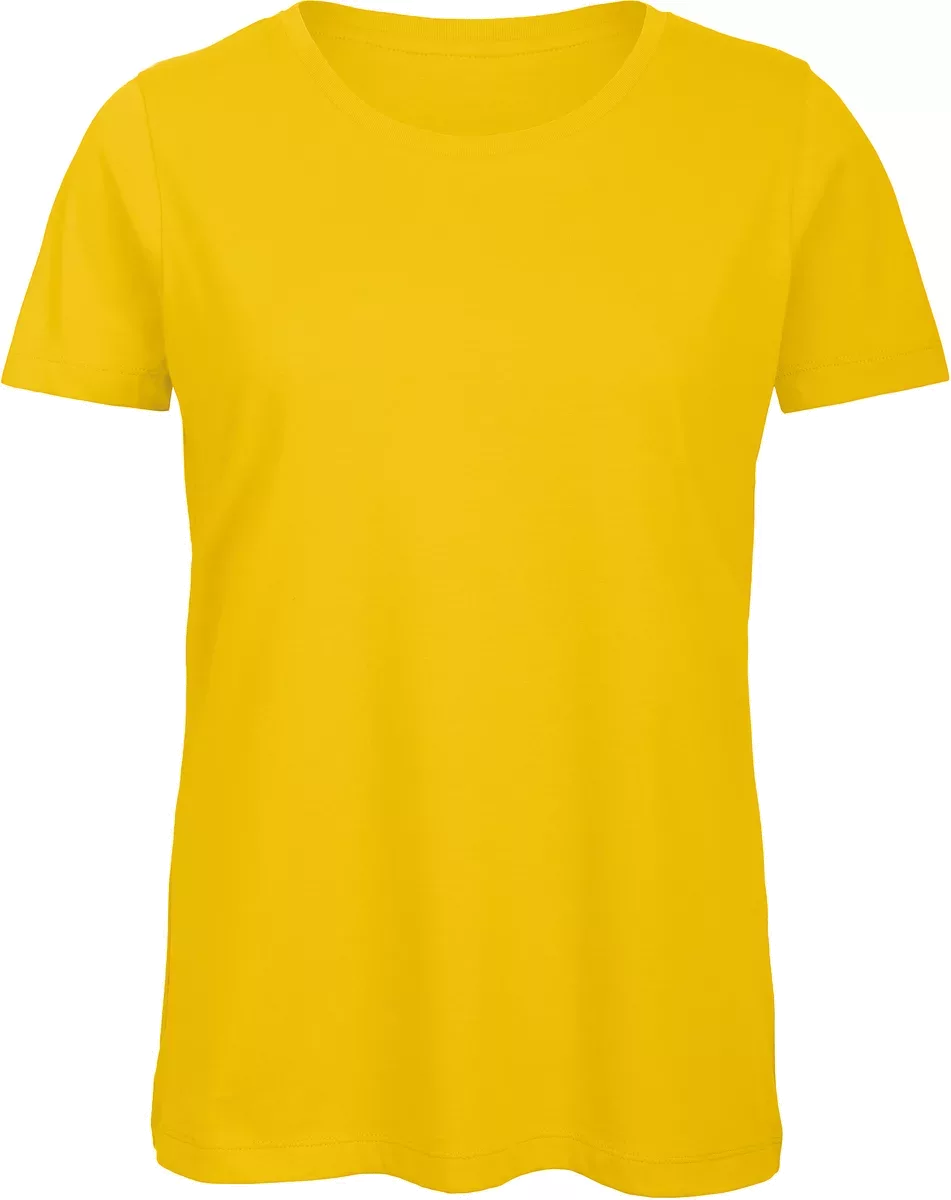 Organic Cotton Inspire Crew Neck T-shirt / Woman Gold