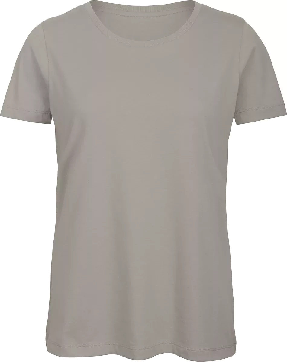 Organic Cotton Inspire Crew Neck T-shirt / Woman Light Grey