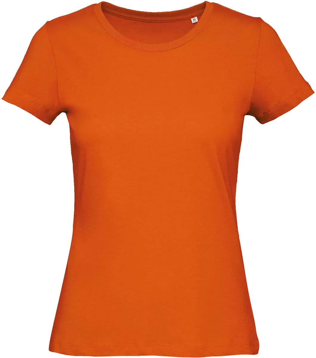 Organic Cotton Inspire Crew Neck T-shirt / Woman Orange