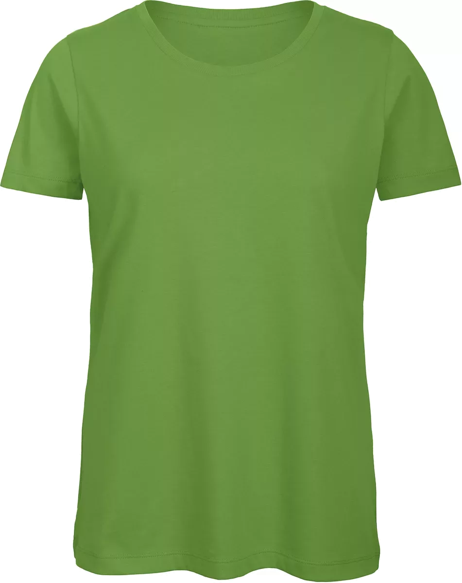Organic Cotton Inspire Crew Neck T-shirt / Woman Real Green
