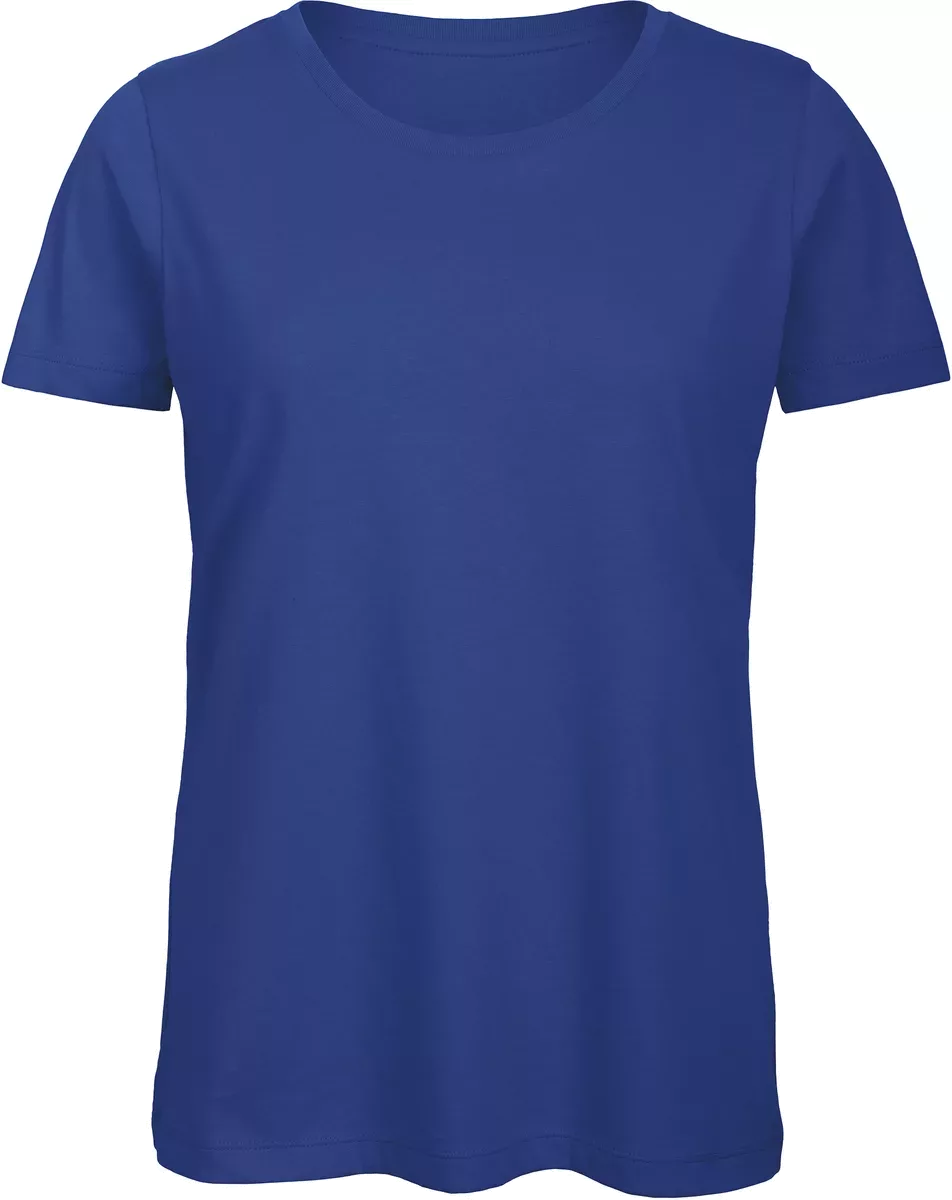 Organic Cotton Inspire Crew Neck T-shirt / Woman Royal Blue