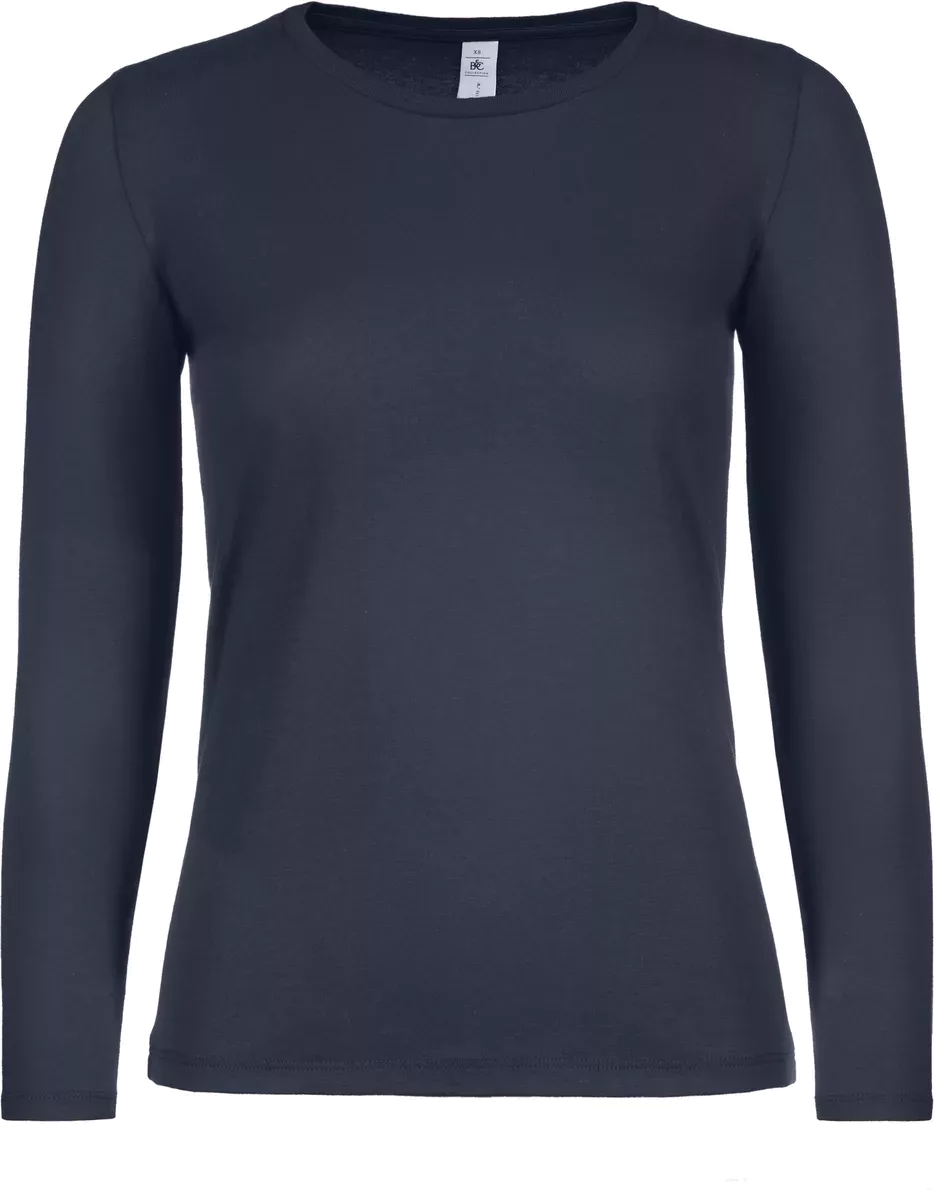#E150 Ladies’ T-shirt long sleeves Navy