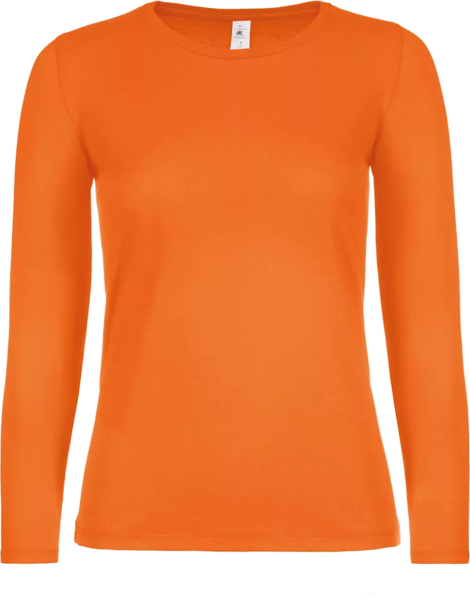 #E150 Ladies’ T-shirt long sleeves Orange