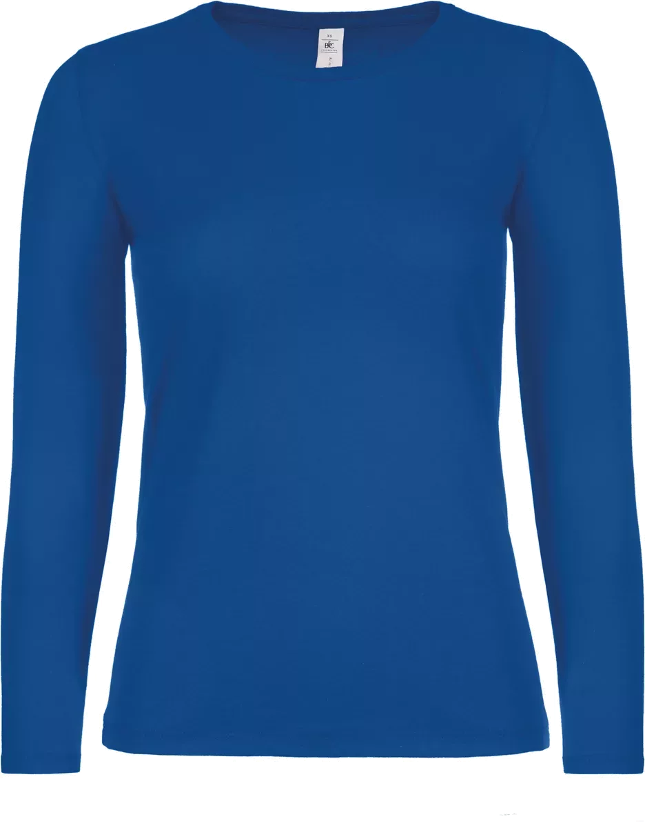 #E150 Ladies’ T-shirt long sleeves Royal Blue