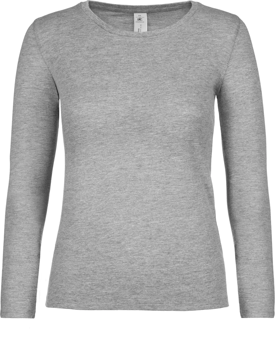 #E150 Ladies’ T-shirt long sleeves Sport Grey