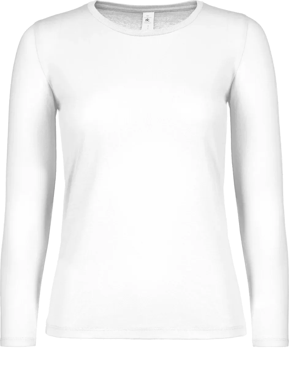 #E150 Ladies’ T-shirt long sleeves White