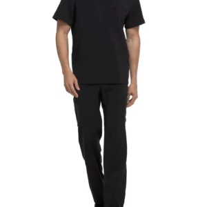 Tuniek met V-hals voor heren Black