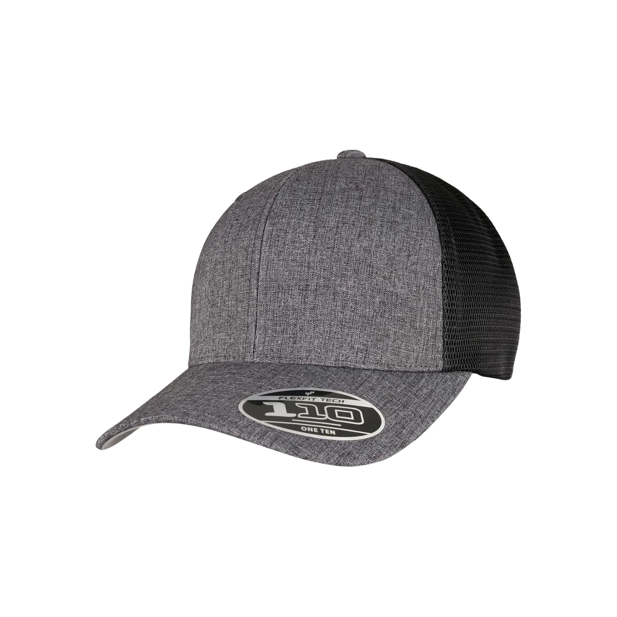 Tweekleurige pet met mesh MELANGE CHARCOAL / BLACK