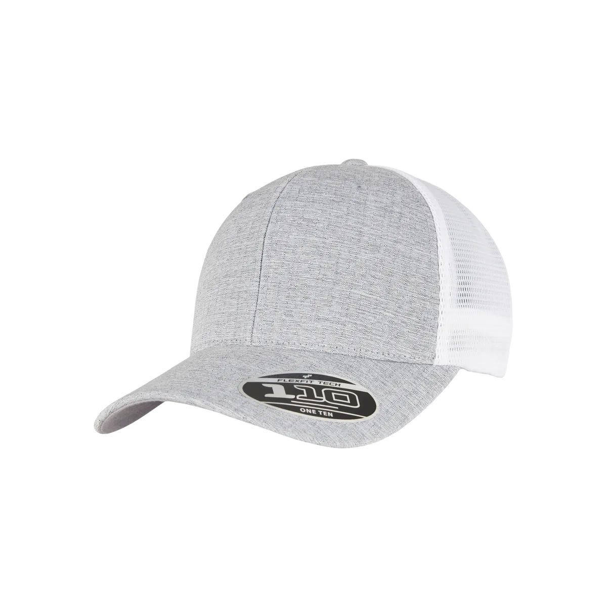Tweekleurige pet met mesh MELANGE SILVER / WHITE