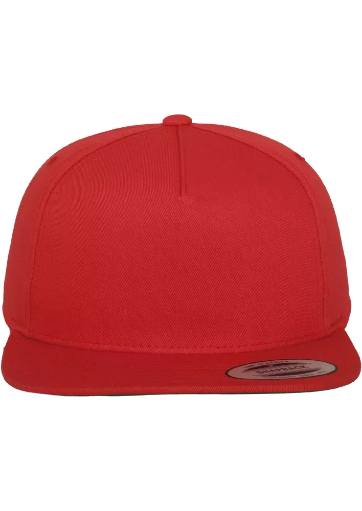 Classic snapbackpet 5 panelen RED