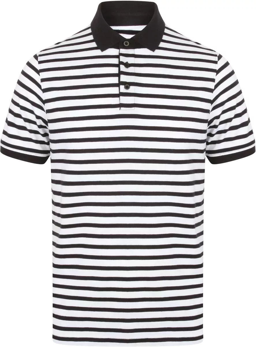 Gestreepte jersey polo White / Navy