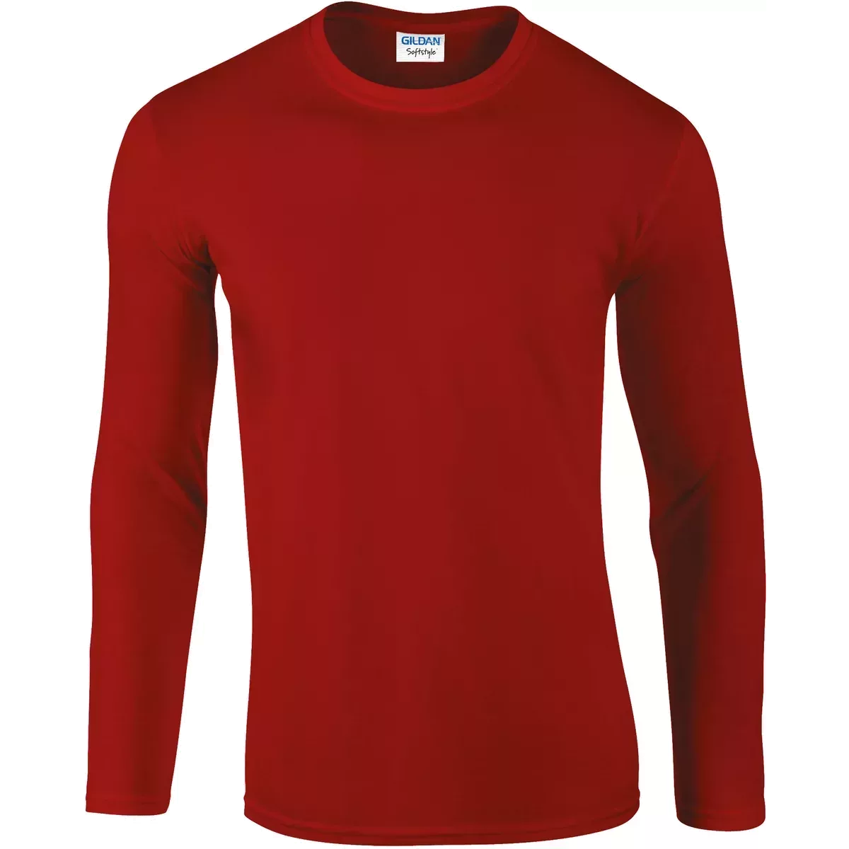 Softstyle® Euro Fit Adult T-shirt met lange mouwen Red