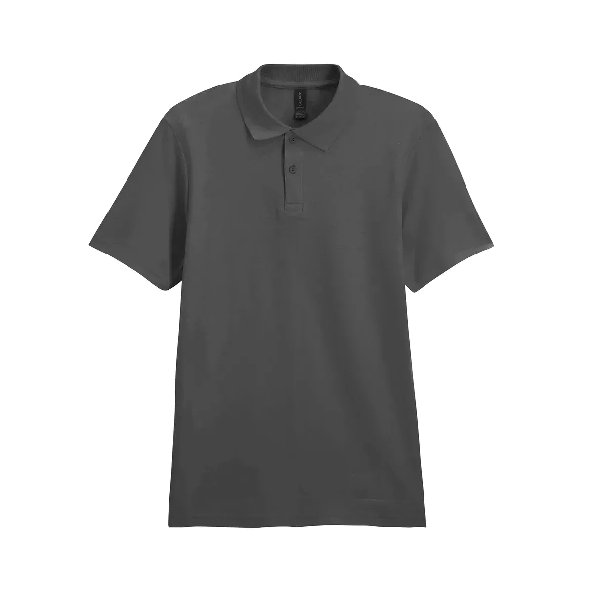 Herenpolo Softstyle Dubbele piqué Charcoal