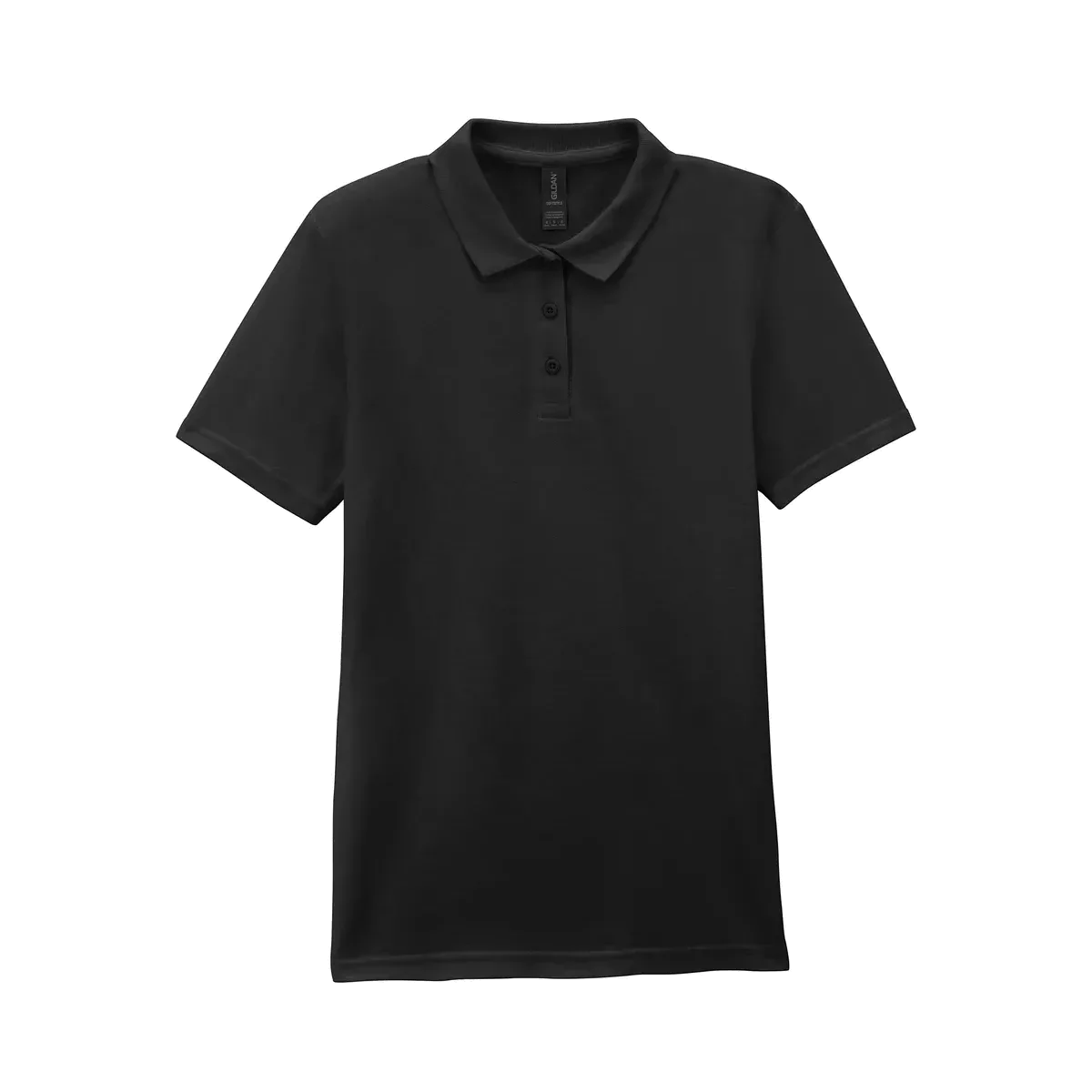 Damespolo Softstyle Dubbele piqué Black