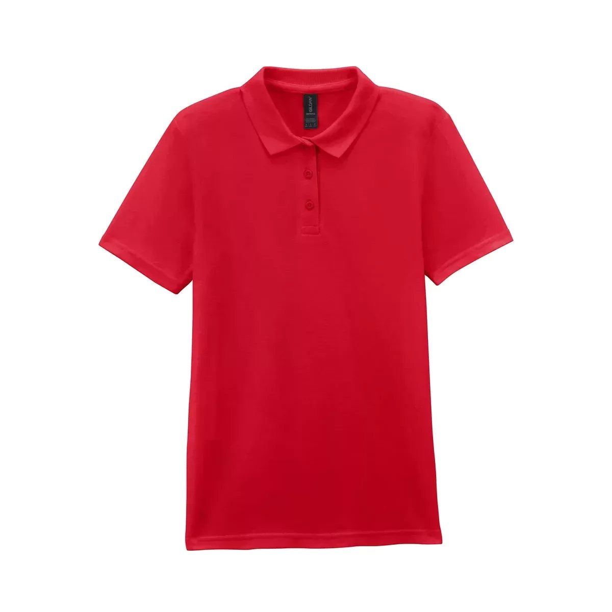 Damespolo Softstyle Dubbele piqué Red