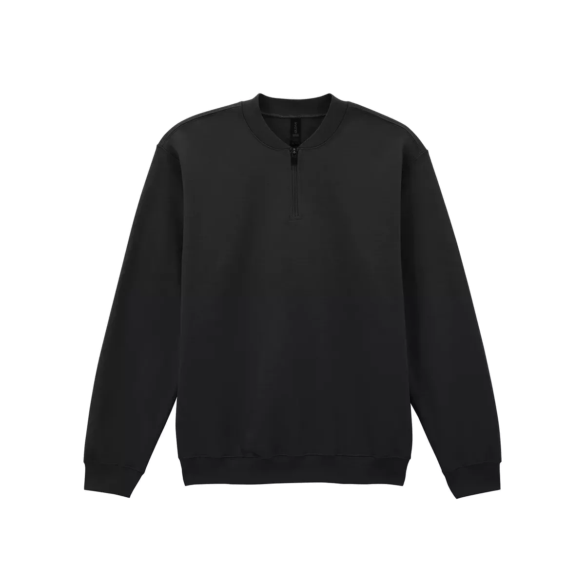 1/4 zip fleece sweater Black