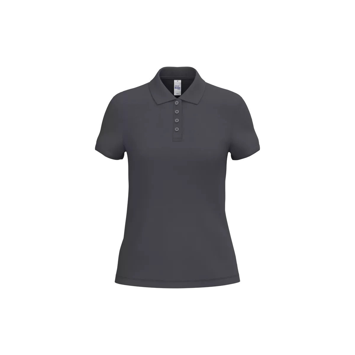 Dames piquépolo Ideal Dark Grey