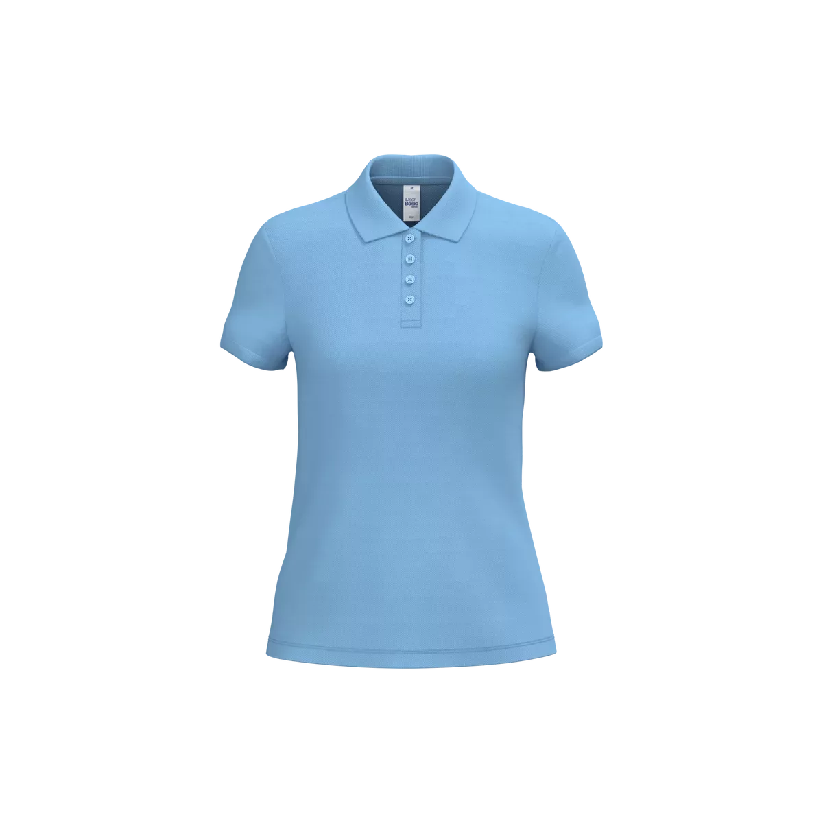 Dames piquépolo Ideal Sky Blue