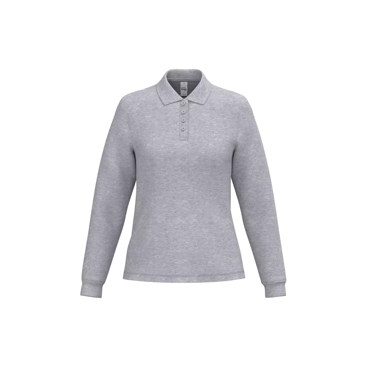 Dames piquépolo LSL Ideal Oxford Grey