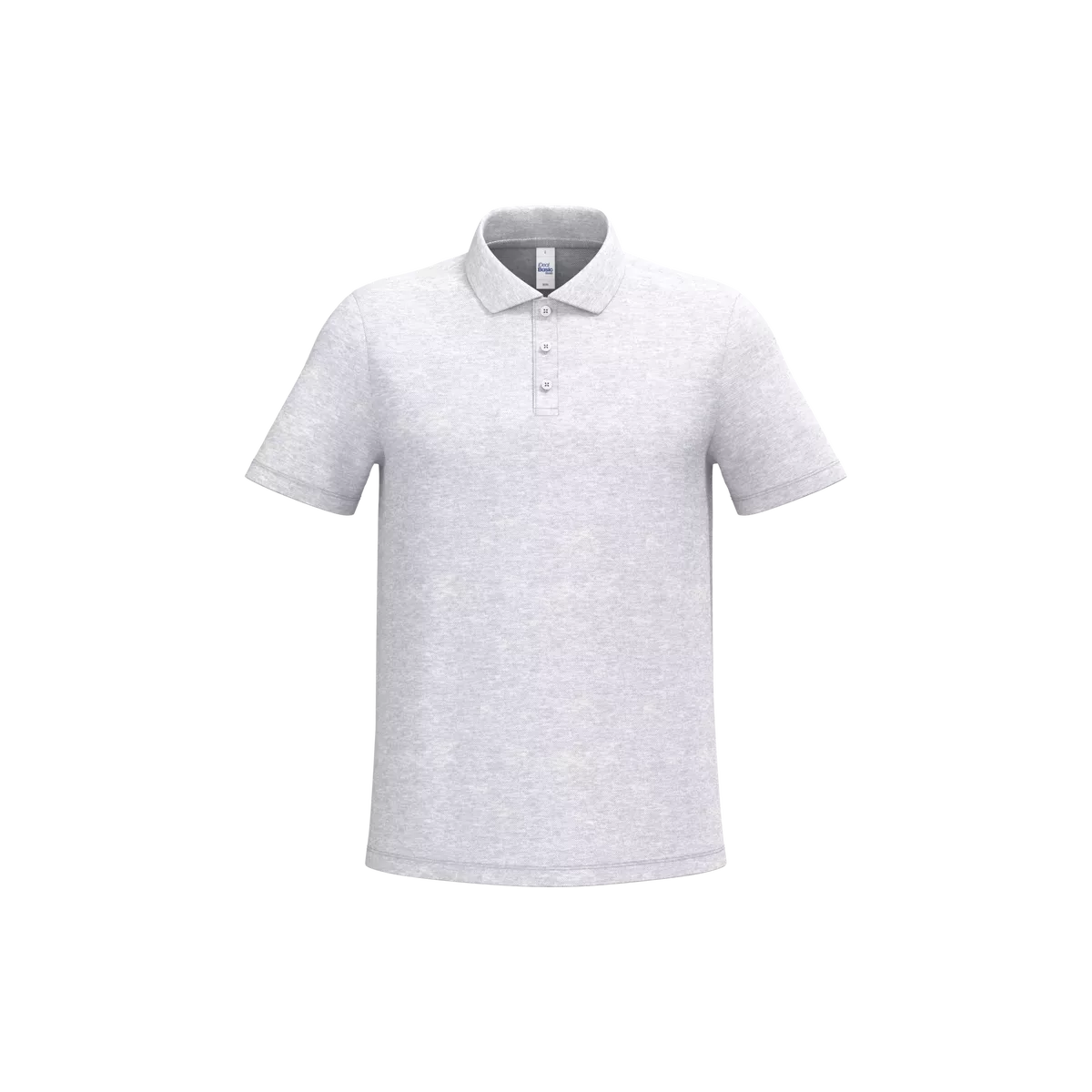 Herenpolo piqué Ideal Ash Heather