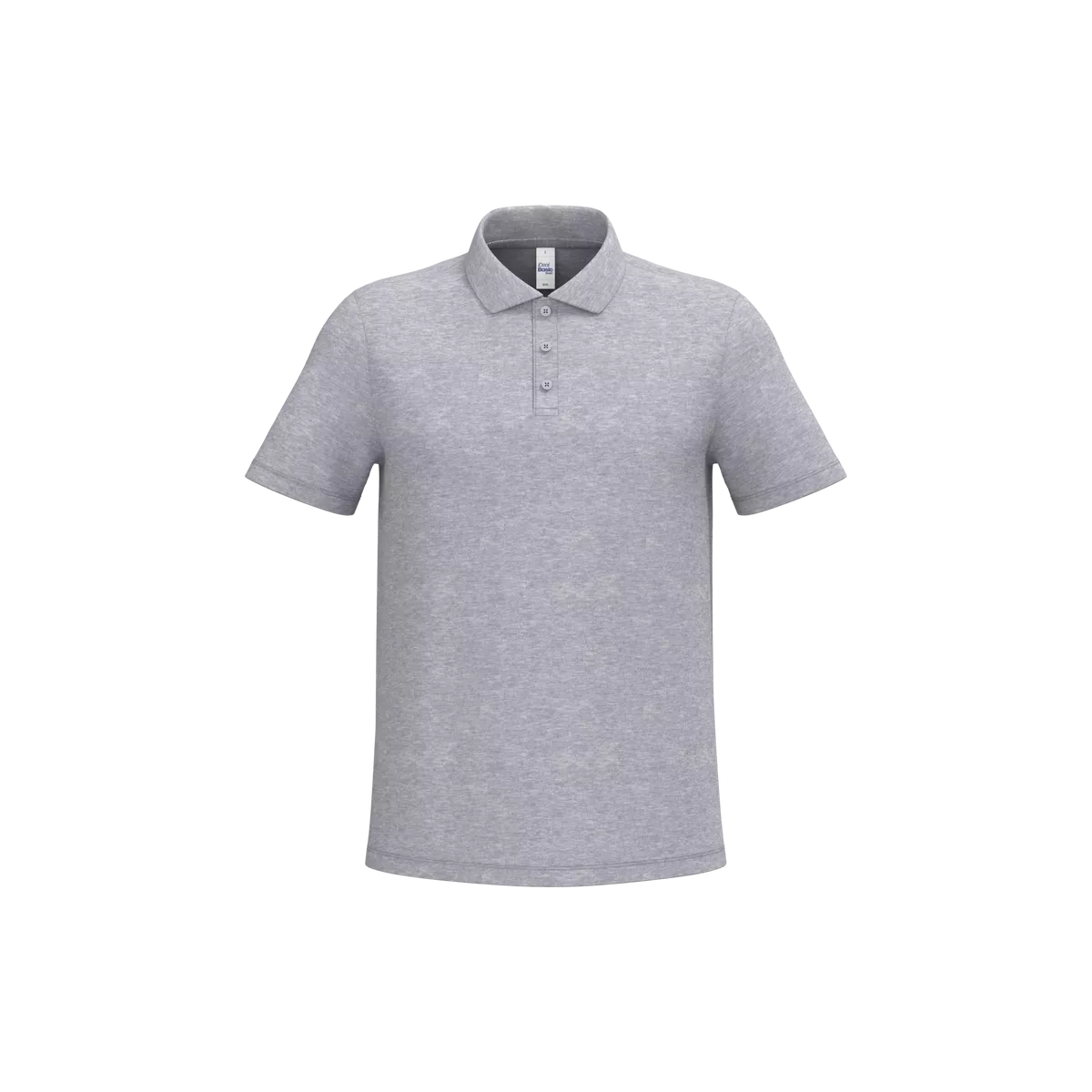 Herenpolo piqué Ideal Oxford Grey